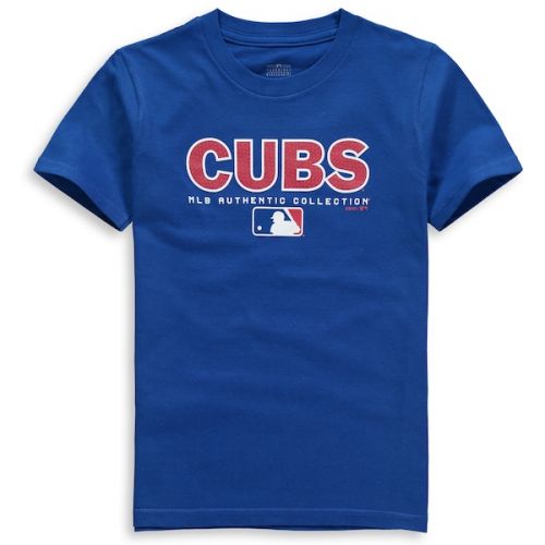  Outerstuff Youth Chicago Cubs Royal Team Drive On-Field Authentic T-Shirt