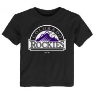 Outerstuff Toddler Colorado Rockies Black Primary Logo T-Shirt
