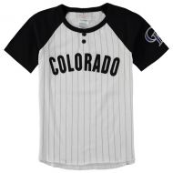 Outerstuff Youth Colorado Rockies WhiteBlack Game Day Jersey T-Shirt