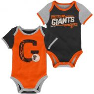 Outerstuff Newborn San Francisco Giants BlackOrange Baseball Star Two-Pack Bodysuit Set