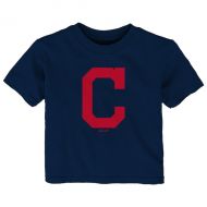 Outerstuff Infant Cleveland Indians Navy Primary Logo T-Shirt