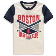 Outerstuff Youth Boston Red Sox CreamNavy Timeless Pastime Ringer T-Shirt