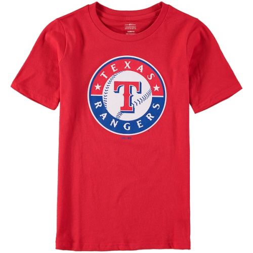  Outerstuff Youth Texas Rangers Red Primary Logo T-Shirt