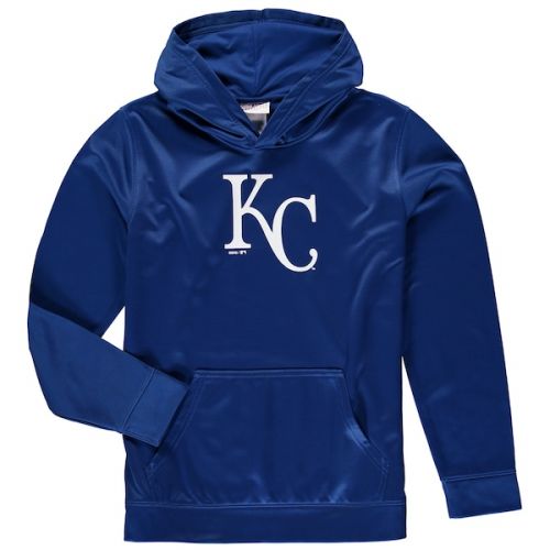  Outerstuff Youth Kansas City Royals Royal Team Logo Fleece Pullover Hoodie