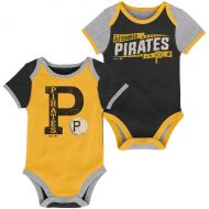 Outerstuff Infant Pittsburgh Pirates BlackYellow Baseball Star Two-Pack Bodysuit Set