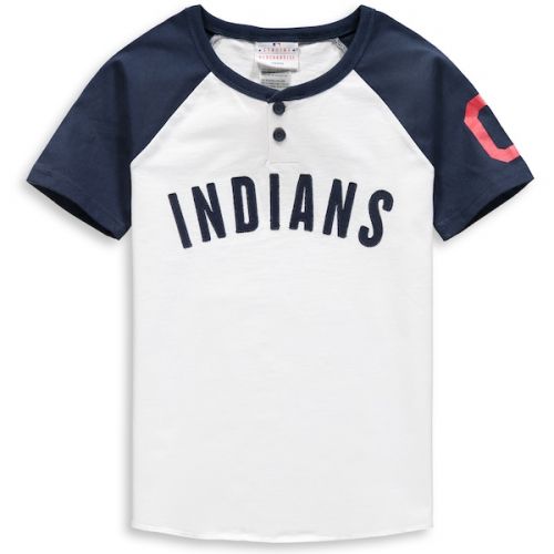  Outerstuff Youth Cleveland Indians WhiteNavy Game Day Jersey T-Shirt