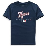 Outerstuff Youth Detroit Tigers Navy Team Drive On-Field Authentic T-Shirt