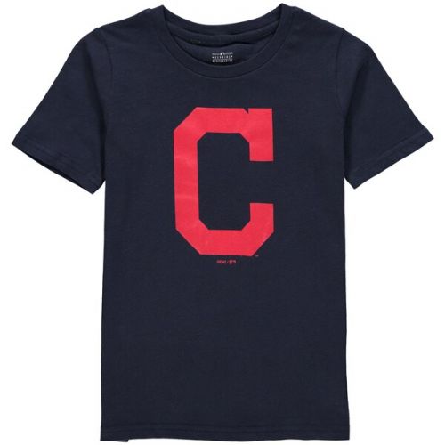  Outerstuff Youth Cleveland Indians Navy Primary Logo T-Shirt