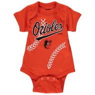 Outerstuff Newborn & Infant Baltimore Orioles Orange Fan-tastic Baseball Bodysuit