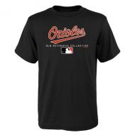 Outerstuff Youth Baltimore Orioles Black Team Drive On-Field Authentic T-Shirt