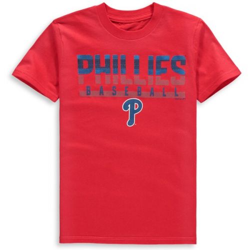  Outerstuff Youth Philadelphia Phillies Red Wild Card Cotton T-Shirt