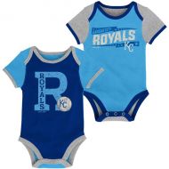 Outerstuff Newborn Kansas City Royals Royal/Light Blue Baseball Star Two-Pack Bodysuit Set