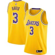 Anthony Davis Los Angeles Lakers NBA Boys Youth 8-20 Yellow Gold Icon Edition Swingman Jersey