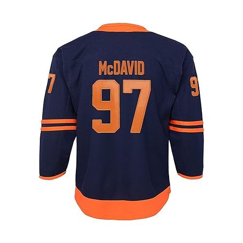  Connor McDavid Edmonton Oilers #97 Navy Youth 4-20 Alternate Premier Jersey