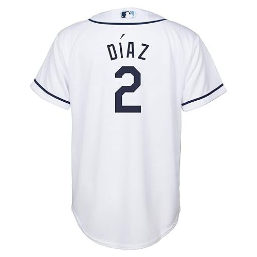  Yandy Diaz Tampa Bay Rays MLB Kids Youth 8-20 White Home Player Jersey