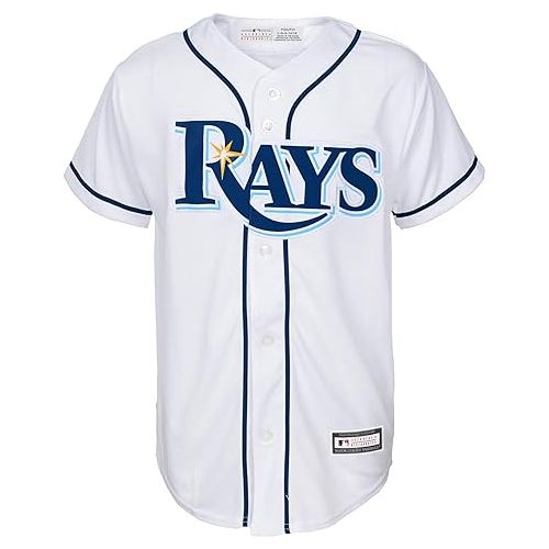  Yandy Diaz Tampa Bay Rays MLB Kids Youth 8-20 White Home Player Jersey