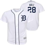 Javier Baez Detroit Tigers MLB Kids Youth 8-20 White Home Player Jersey