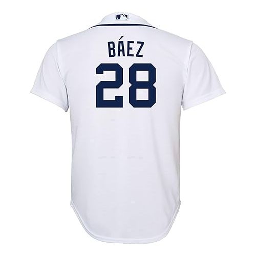  Javier Baez Detroit Tigers MLB Kids Youth 8-20 White Home Player Jersey