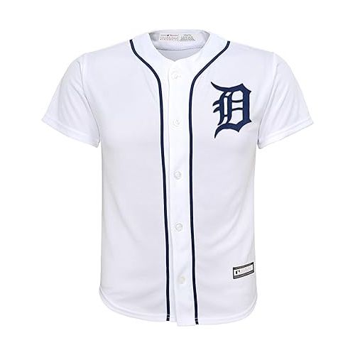  Javier Baez Detroit Tigers MLB Kids Youth 8-20 White Home Player Jersey