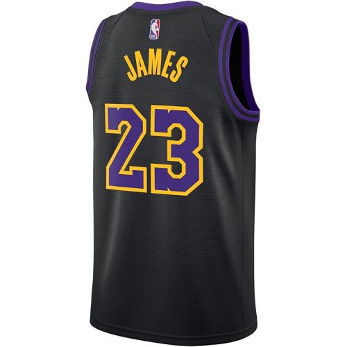  Outerstuff Lebron James Los Angeles Lakers Black #23 Kids Youth 8-20 City Edition 2023/24 Swingman Jersey