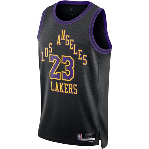  Outerstuff Lebron James Los Angeles Lakers Black #23 Kids Youth 8-20 City Edition 2023/24 Swingman Jersey