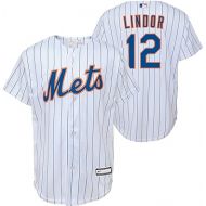 Francisco Lindor New York Mets MLB Kids Youth 8-20 White Home Player Jersey