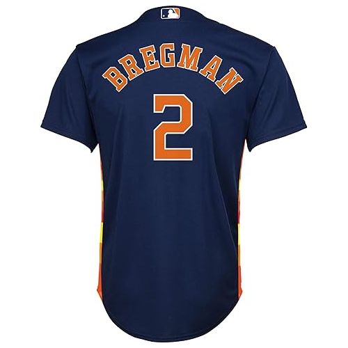  Outerstuff Alex Bregman Houston Astros MLB Kids Youth 8-20 Navy Alternate Player Jersey