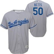 Outerstuff Mookie Betts Los Angeles Dodgers MLB Kids Youth 8-20 Grey Road Player Jersey