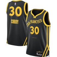 Stephen Curry Golden State Warriors Black #30 Kids Youth 8-20 City Edition 2023/24 Swingman Jersey