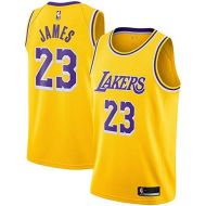 OuterStuff Lebron James Los Angeles Lakers #23 Yellow Youth Icon Edition Swingman Jersey