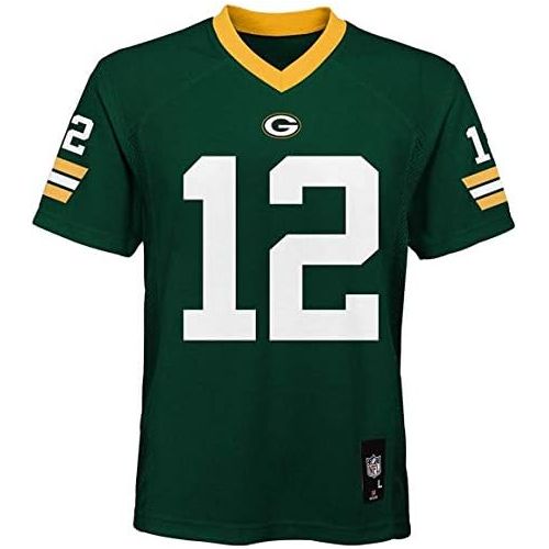  Outerstuff Aaron Rodgers Green Bay Packers NFL Boys Youth 8-20 Green Home Mid-Tier Jersey