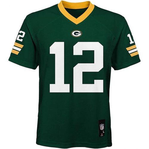  Outerstuff Aaron Rodgers Green Bay Packers NFL Boys Youth 8-20 Green Home Mid-Tier Jersey