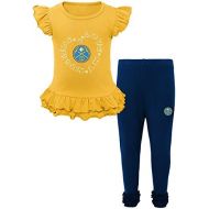 NBA by Outerstuff NBA Denver Nuggets Kids Team Love Ruffle Shirt and Pant Set, Large (6X), Dark Navy