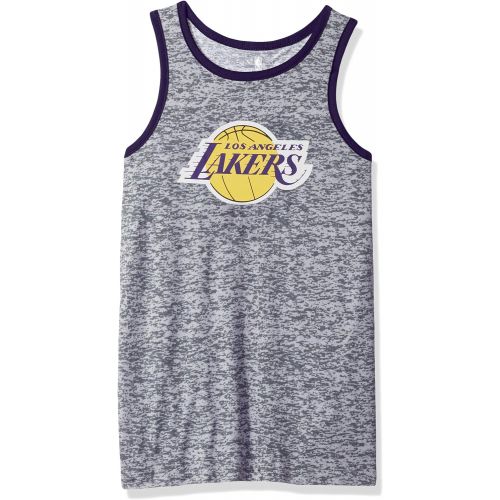  Outerstuff NBA NBA Youth Boys Los Angeles Lakers Baseline Tank, Grey, Youth Medium(10-12)