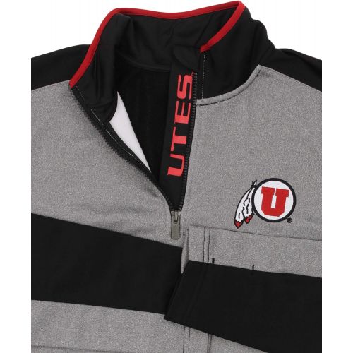  Outerstuff NCAA Mens Utah Utes Top Notch 1/4 Zip Sweater