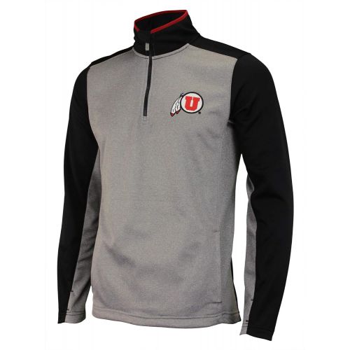  Outerstuff NCAA Mens Utah Utes Top Notch 1/4 Zip Sweater