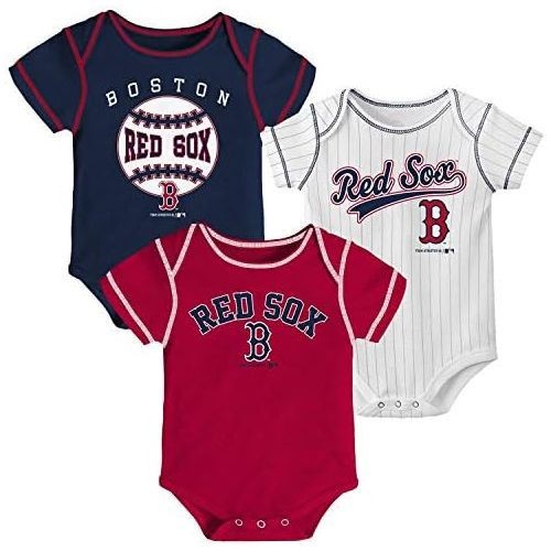  Outerstuff MLB Newborn Infants Ball Park 3 Piece Bodysuit Creeper Set