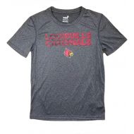 Outerstuff Louisville Cardinals Gray YouthLocomotion Performance T Shirt
