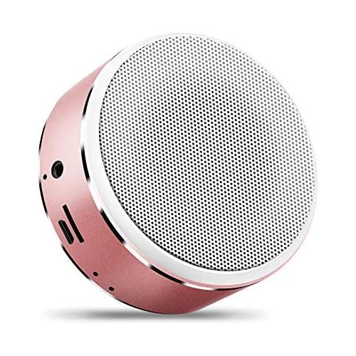  [아마존베스트]-Service-Informationen Outflower Wireless Bluetooth Speaker, Mini Portable 4.2 Stereo Speaker, 10 Metre Bluetooth Range, Enhanced Bass, Built-in Mic and SD/TF Card Slot, Hands-Free Calling, Rose Gold