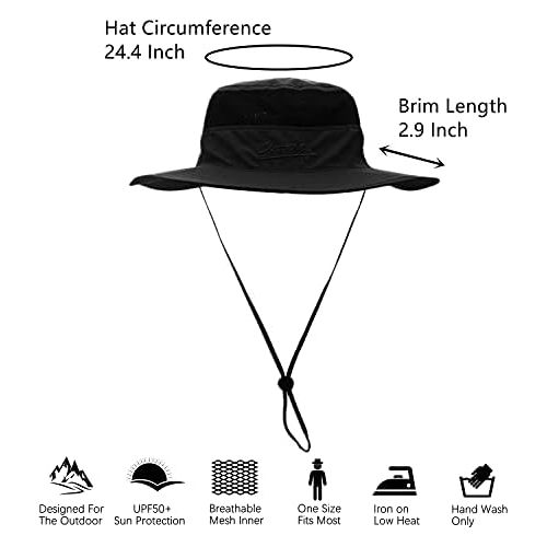  [아마존베스트]Outfly Wide Brim Sun Hat, Mesh Bucket Hat, Lightweight Bonnie Hat, Perfect for Outdoor Activities, Various Colours