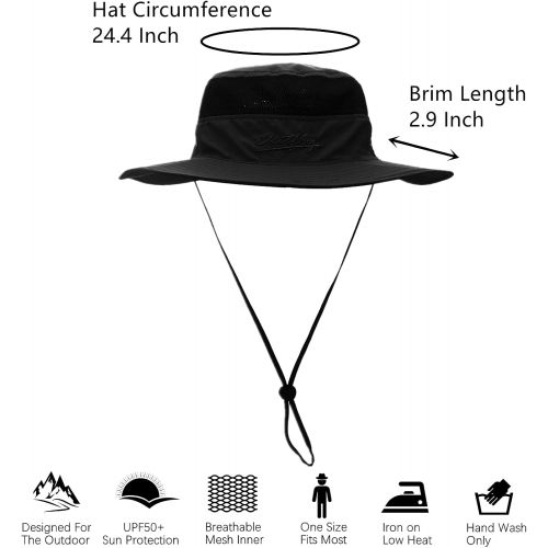  [아마존베스트]Outfly Wide Brim Sun Hat, Mesh Bucket Hat, Lightweight Bonnie Hat, Perfect for Outdoor Activities, Various Colours