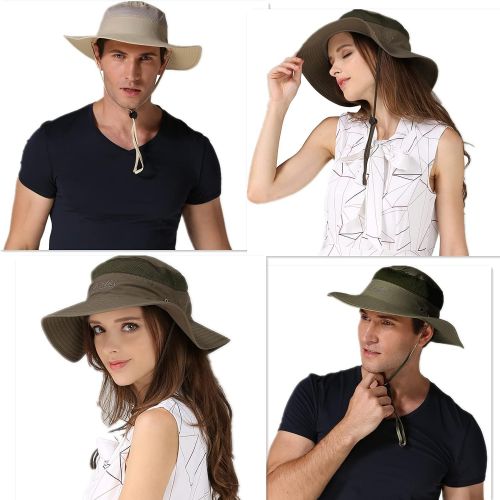  [아마존베스트]Outfly Wide Brim Sun Hat, Mesh Bucket Hat, Lightweight Bonnie Hat, Perfect for Outdoor Activities, Various Colours