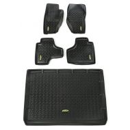 Outland 391498828 Grey Front, Rear and Cargo Floor Liner Kit For Select Jeep Liberty Models