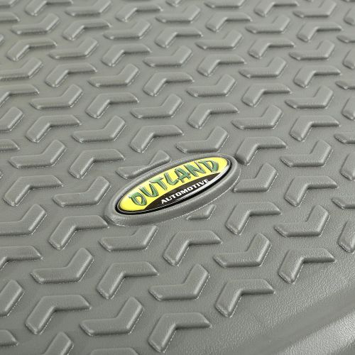  Outland 391498828 Grey Front, Rear and Cargo Floor Liner Kit For Select Jeep Liberty Models