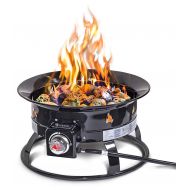 Outland Firebowl 893 Deluxe Outdoor Portable Propane Gas Fire Pit with Cover & Carry Kit, 19-Inch Diameter 58,000 BTU