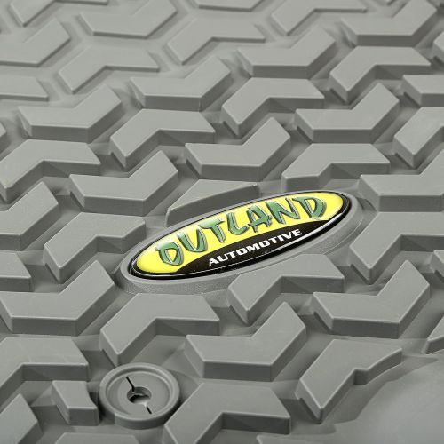  Outland Automotive Outland 391392028 Tan Front Row Floor Liner For Select Jeep Commander and Grand Cherokee Models