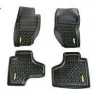 Outland Automotive Outland 391298728 Black Front and Rear Floor Liner Kit For Select Jeep Liberty Models