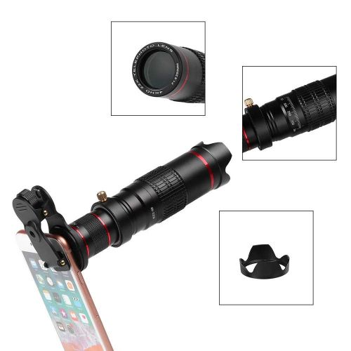  Outopen HD 4K 22x Zoom Mobile Phone Telescope Lens Telephoto External Smartphone Camera with Tripod+Bag Kit