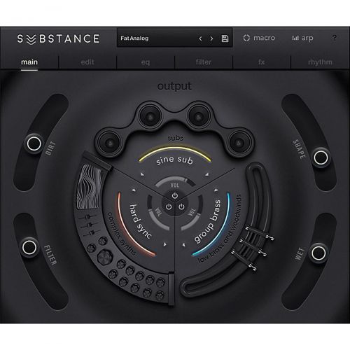  Output},description:Welcome to Substance, a deeply produced bass engine, combining heavily processed electric and acoustic basses, real brass sections, the dirtiest analog synths,