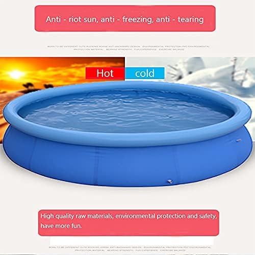  Outraveler Inflatable Swimming Pool 12ft,Outdoor Above Ground Pools for Kids Adults,Top Ring Blow Up Pool Easy Set,Backyard Garden Family